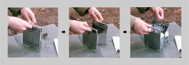 たった3秒で設置完了。面倒な組み立て不要の一体型