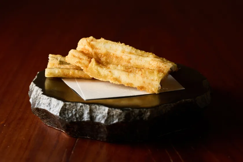 元麻布 ささ野 天ぷら ― 穴子