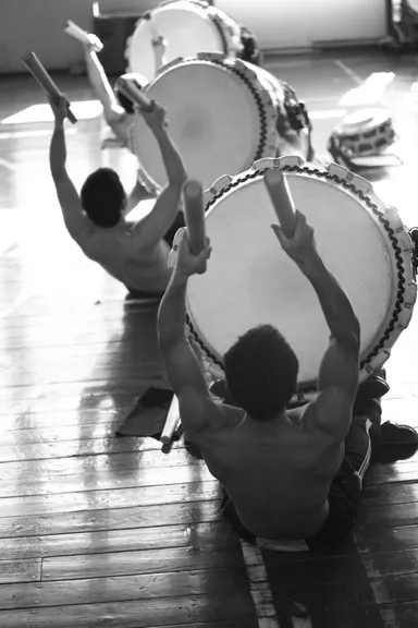 研修生(太鼓実習)