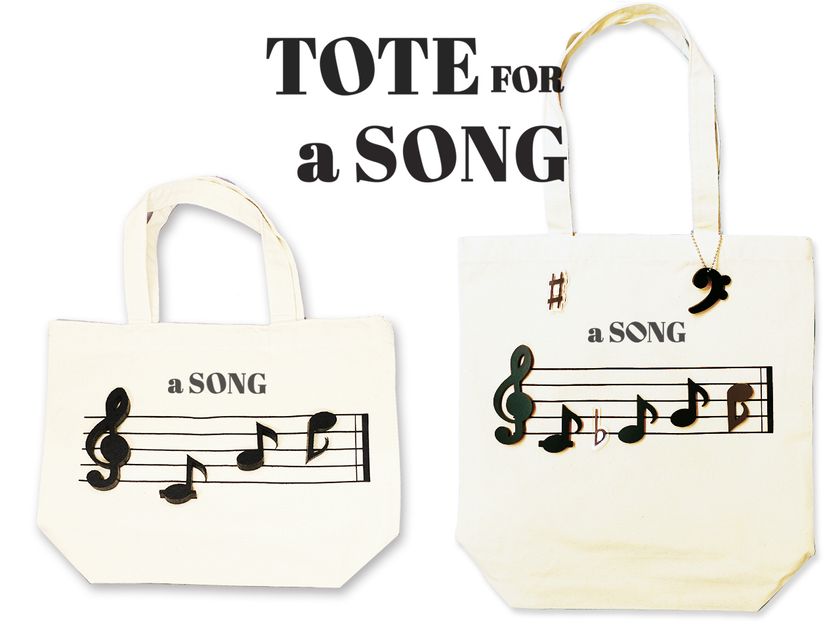 音符をレイアウト♪　メロディを楽しむトートバッグ