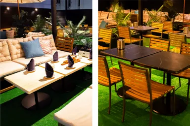 リゾート風ビアガーデンのお席