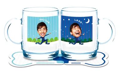 オリジナル骨太グラス、コースターセット