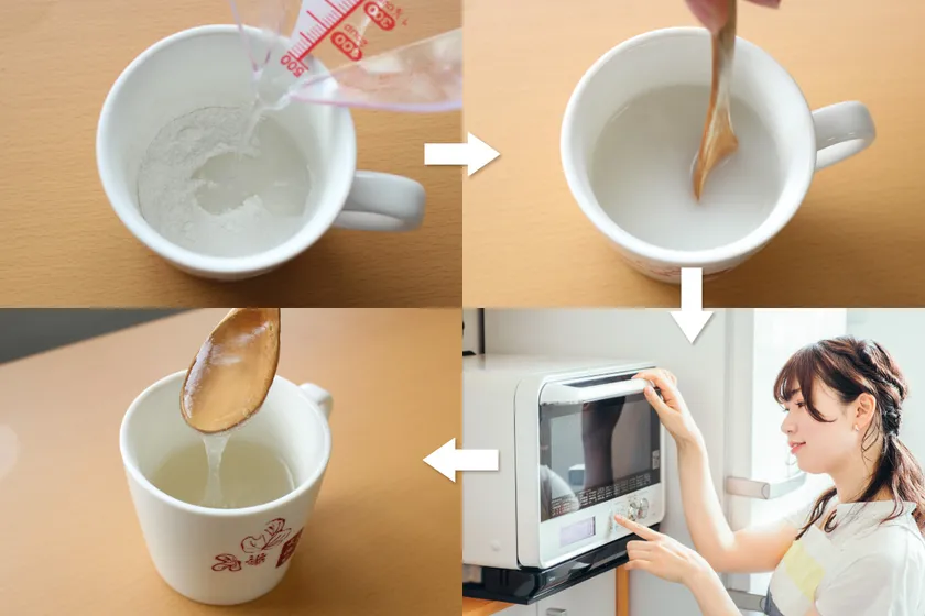 Makuakeプロジェクト_天極堂とろりくずゆ_従来の葛湯の作り方