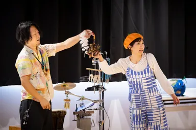 楽器の説明もあり、たくさんの声があがる。