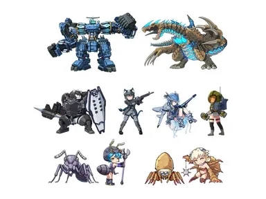 「地球防衛軍」コラボ　キャラクター