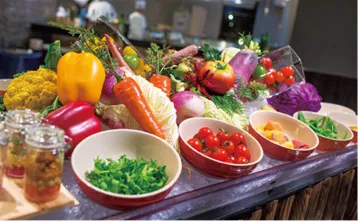 こだわりのサラダコーナー