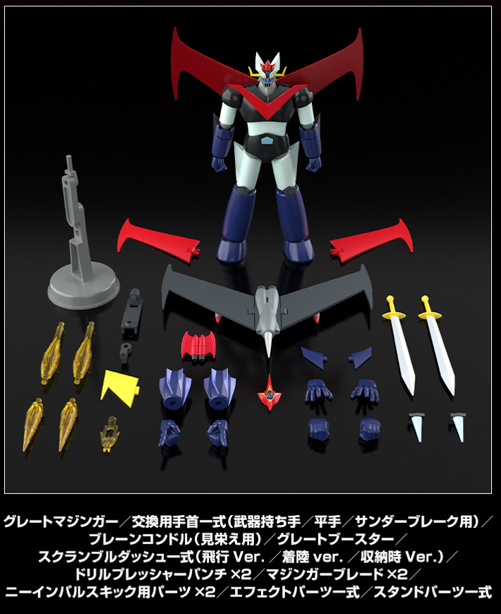 グレートマジンガー』のアニメカラーVer.が 大人向けプラキット