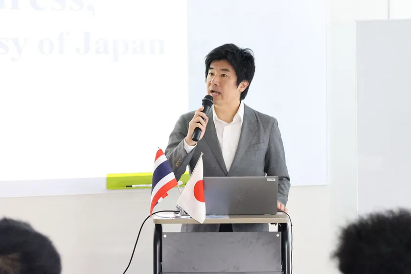 在タイ王国日本大使館一等書記官 谷村 隆昌 氏の挨拶