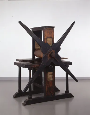 版画印刷機_東京藝術大学蔵