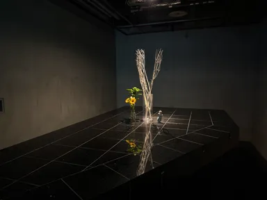 そば さやか店内。昼は満席が続きます。