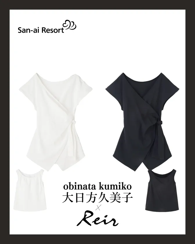 【水陸両用】【UPF50＋】レイヤードトップスセット-2