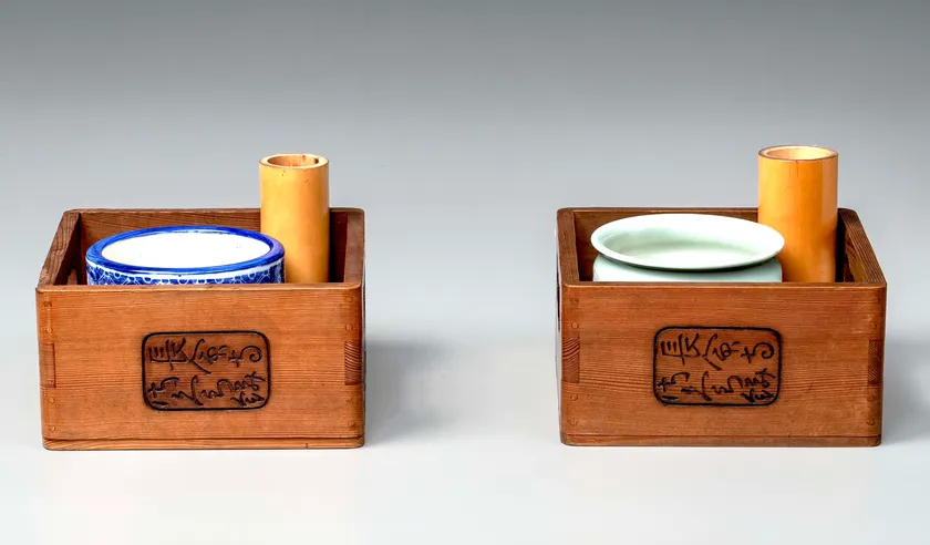 (Photo_09)店名入りたばこ盆〔長命寺桜餅〕