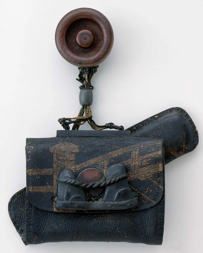 (Photo_04)たばこ入れ屋の実物看板(掛看板)