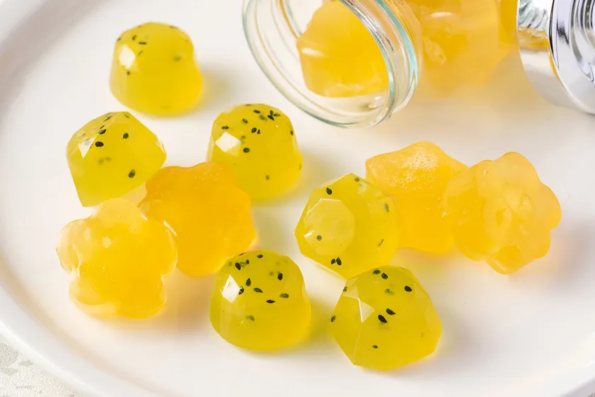 一口サイズのつまめるジャム！果実の食感そのまま「ジャムグミ」