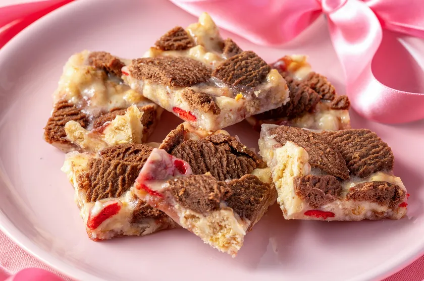 ザクもち×つぶつぶ食感を楽しむ！断面かわいい「マシュマロヌガー」