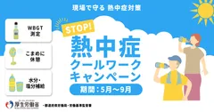 STOP!熱中症　クールワークキャンペーンバナー