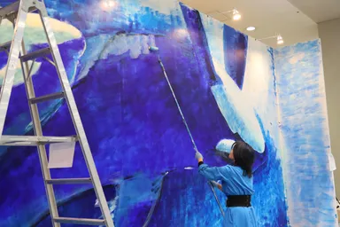 巨大ライブペイント