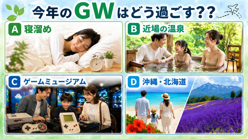 今年のGWはどう過ごす??