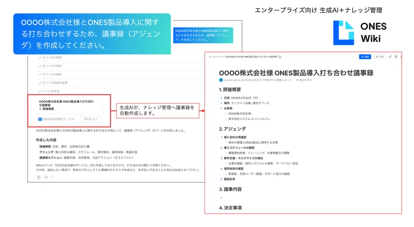 ONES Assistant 活用例2