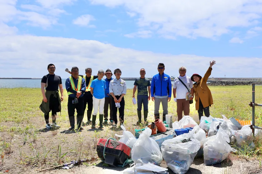 白老港でのクリーンナップイベント