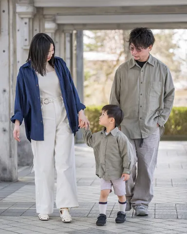 親子でお揃いのシャツ販売