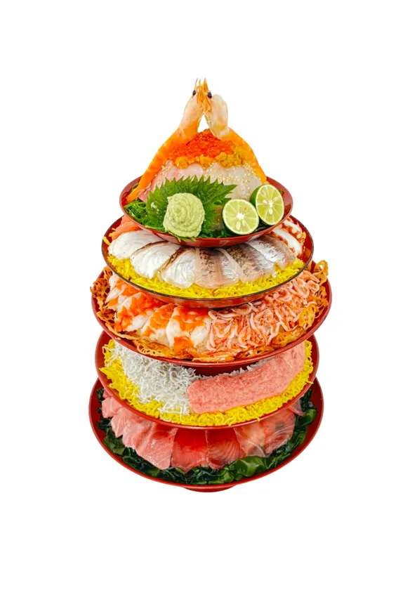 5重の極 海鮮絶景タワー丼