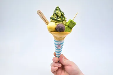 抹茶わらび餅ソフト