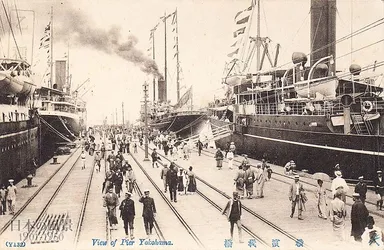 シルクを輸出した横浜大さん橋