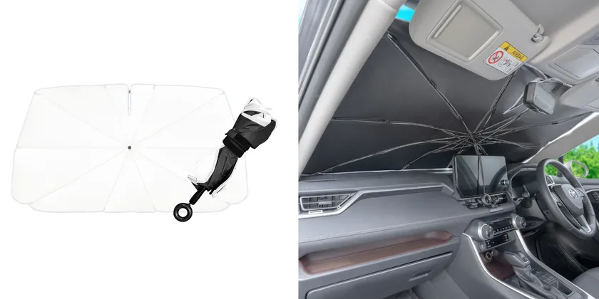 傘のように広がるワンタッチ式