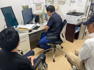 福岡の方を障害者手帳取得のため山口の理事のところへ