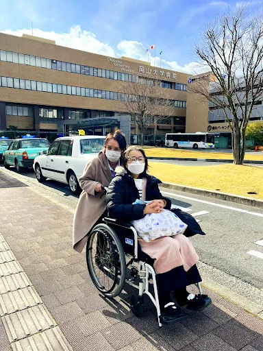 大阪のコロナ後遺症の方を岡山大学病院へ