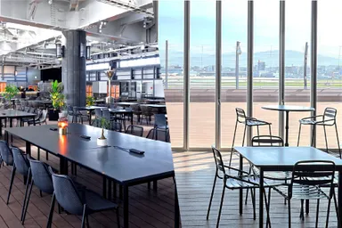 400席の全天候対応、空港直結の好アクセスなビアガーデン