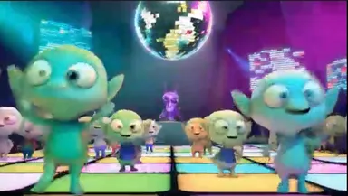 宇宙人達がダンスパーティ