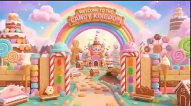 お菓子でできた世界