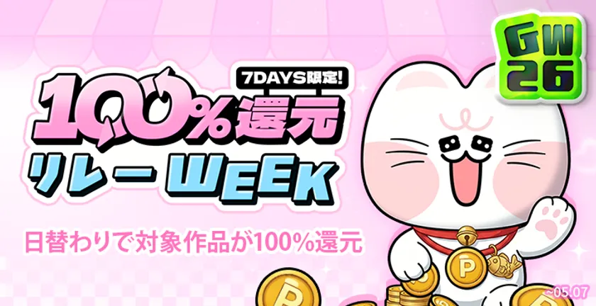 100%還元リレーWEEK