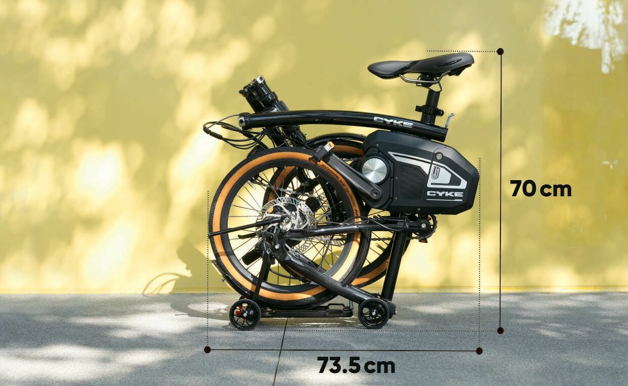 型式認定取得済み・CYKEの折りたたみ可能な ハイスペック電動アシスト
