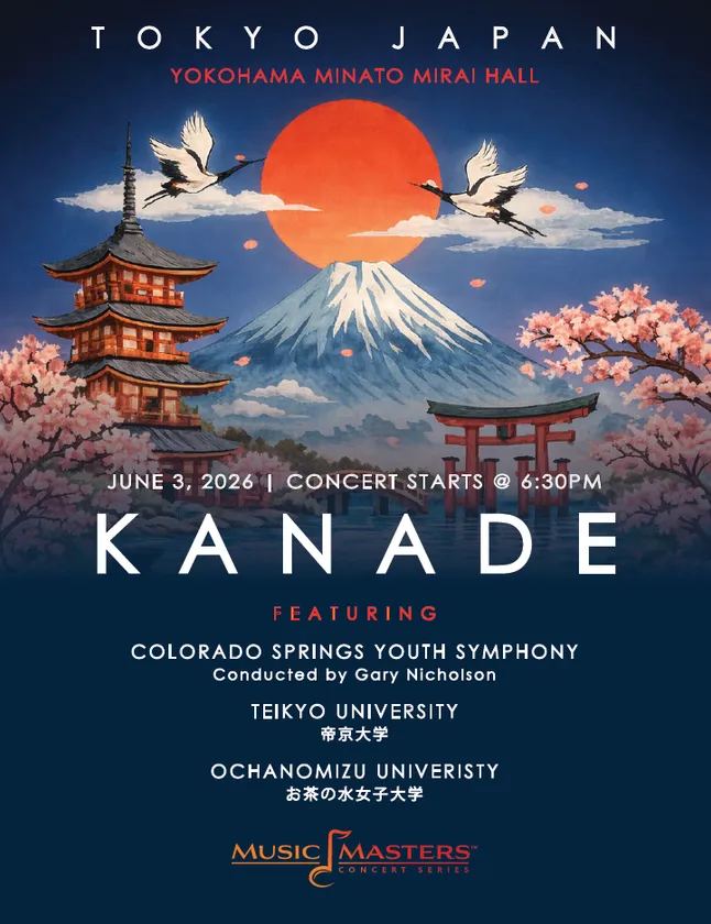 Music Masters Japan 2026 Colorado Springs Youth Symphony touring Japan