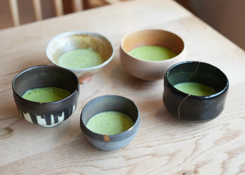 球磨禅心生活(錦町)さんでは、お好みの抹茶椀で召し上がることができます