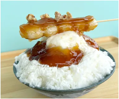 掛川栄醤油のみたらし氷