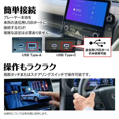 簡単接続　操作もラクラク