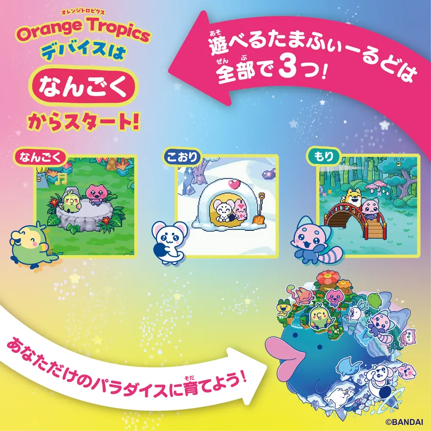 Tamagotchi Paradise - Orange Tropics　フィールド