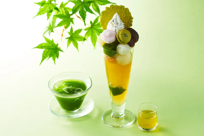 新茶パフェ