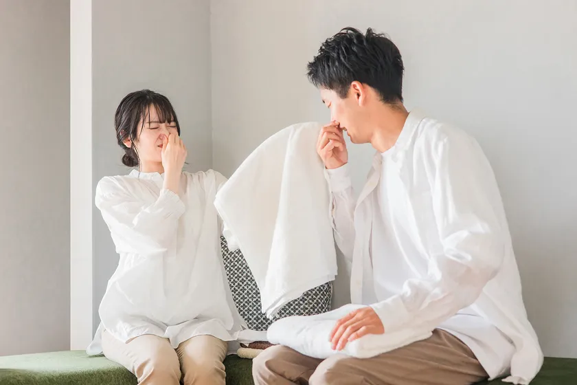 部屋干し臭イメージ