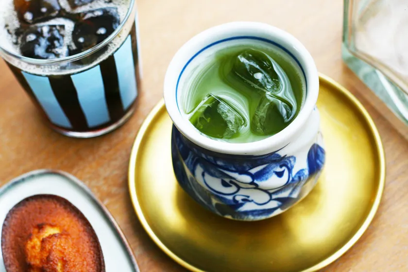 和束茶を使った京都湧水名水コールドグリーンティー