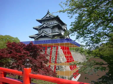 弘前城天守曳屋前イメージ