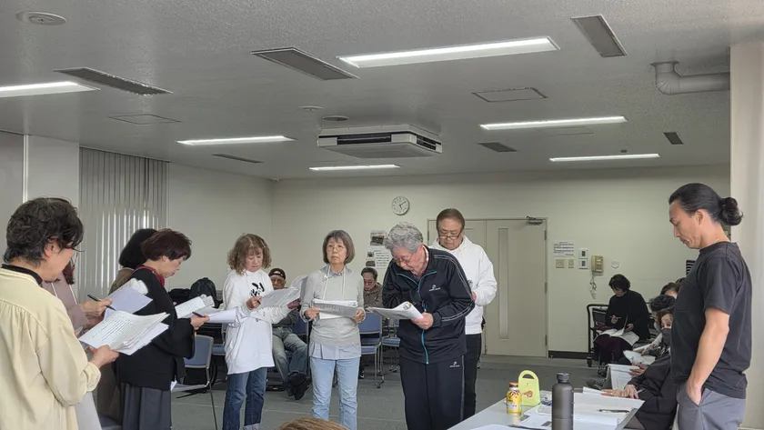 「葉ごろも」稽古中(2026.3)