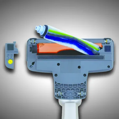 ブラシは簡単に外せて洗えます