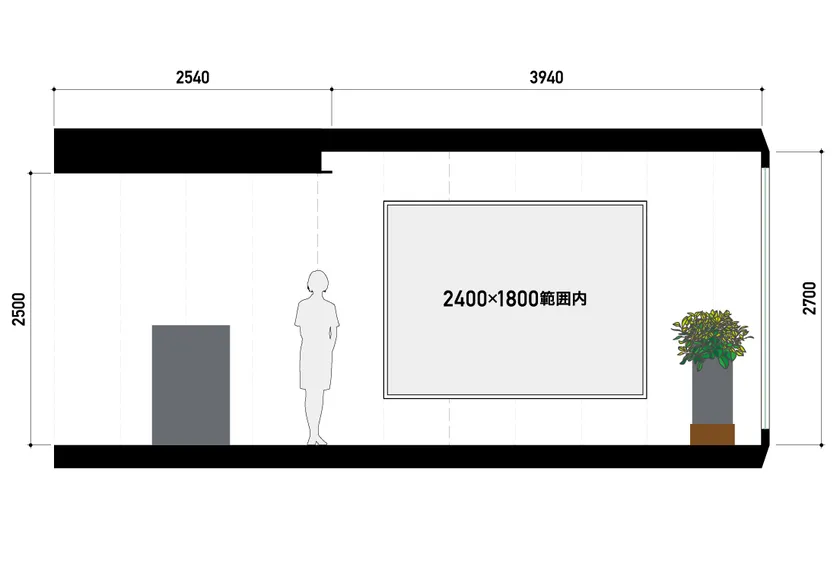 展示サイズ イメージ