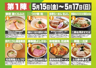 第1陣ラインナップ