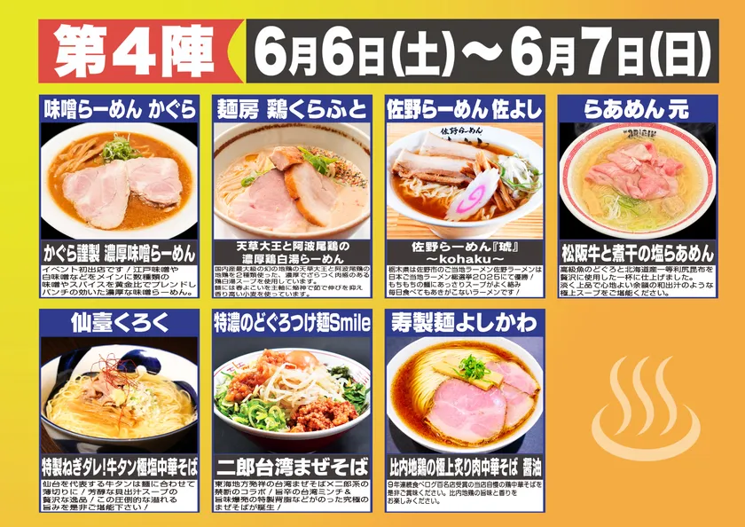 4陣ラインナップ